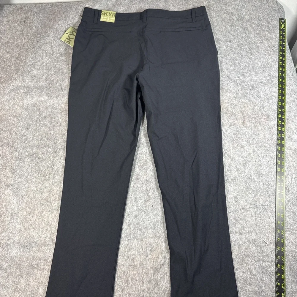 SKYR Men's 4-Way Stretch Anti Odor Moisture Wicking Upf  Pant Black 38 x‎ 30